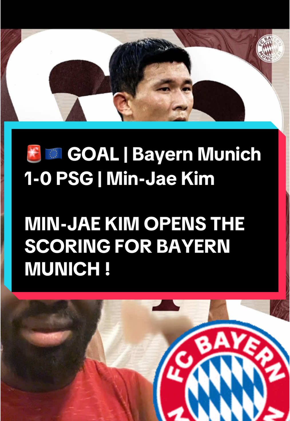 🚨🇪🇺 GOAL | Bayern Munich 1-0 PSG | Min-Jae Kim MIN-JAE KIM OPENS THE SCORING FOR BAYERN MUNICH !!!!!!!!