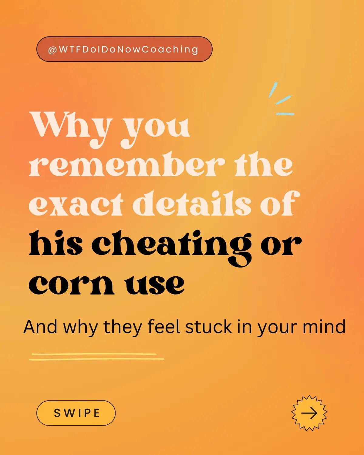 Whether you left him or stayed after his cheating, It’s nornal to constantly replay his betrayal (rumination) and its because your brain and nervous system are trying to protect you. The more we learn about how our body and mind are impacted by his cheating/infidelity/betrayal trauma, the more we can teach our body and mind how to feel safe. Healing happens when we start to feel safe! #betrayal #betrayaltrauma #cheatinghusband #cheatingboyfriend #infidelity #divorce #breakup #nervoussystemregulation #HealingJourney #traumacoach 