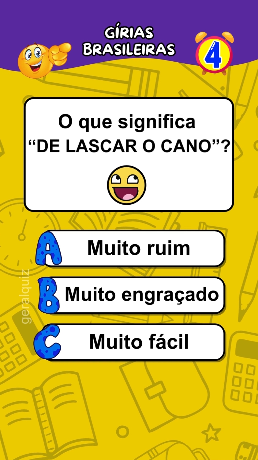 Quiz de gírias brasileiras #quiz #brasileiro #girias #perguntas #conhecimento 