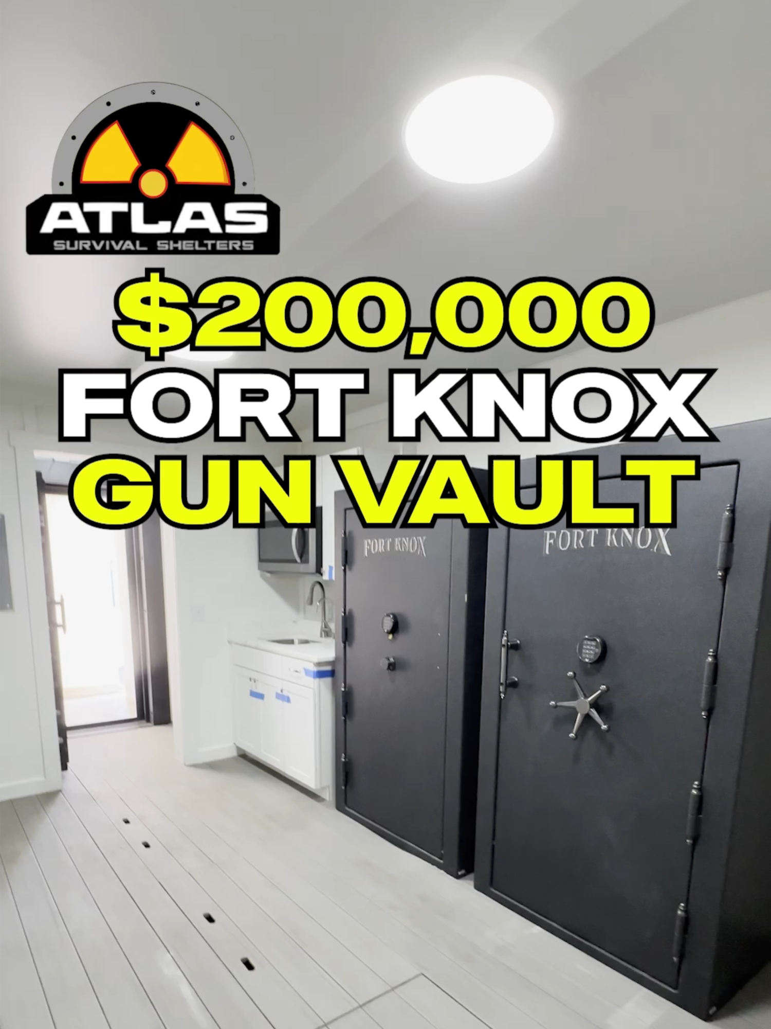 $200,000 Fort Knox bunker #preppers#saferoom#panicroom#shtf#bombshelter#doomsdaypreppers#fallout76#bunkers#falloutshelter #atlassurvivalshelters