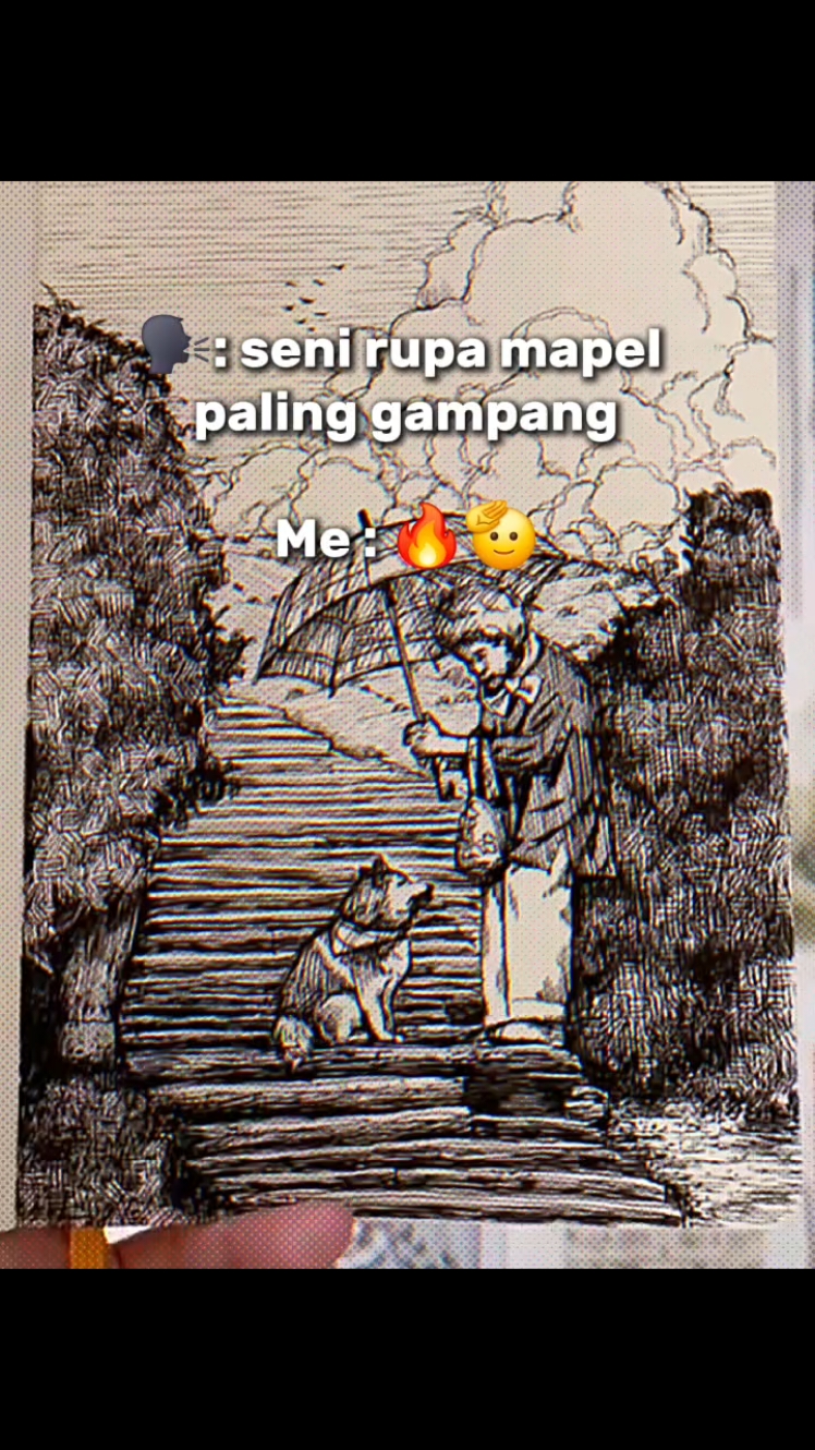 Tidak semudah membalik telapak tangan 🙂🔥 #senirupa #perspektif #artdrawing #fyppp #unmmakassar 