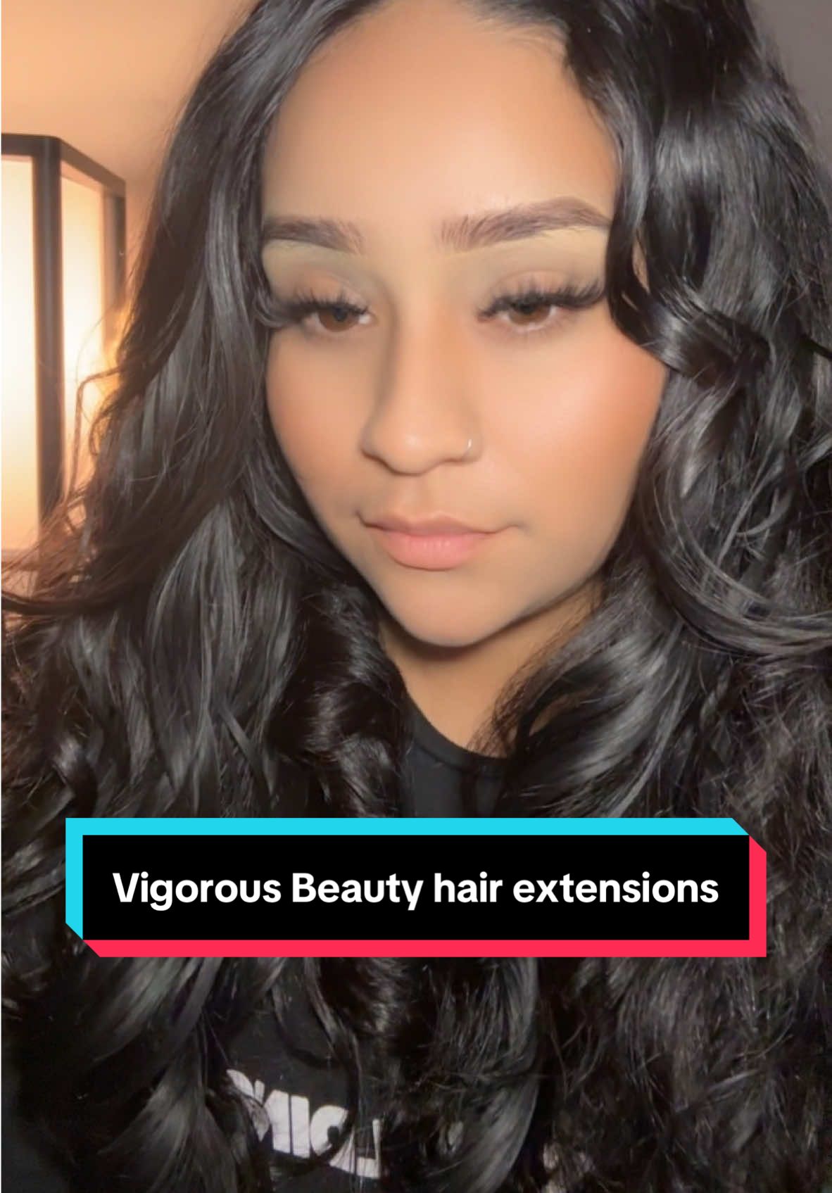 Thanks to vigorous beauty for sending me these beautiful luxurious hair extensions 🙂‍↕️❤️ this is a sponsored video ##vigorousbeauty##hair##hairextensions##length##silky##tiktokshop##fyp##viral #tiktokshopblackfriday
