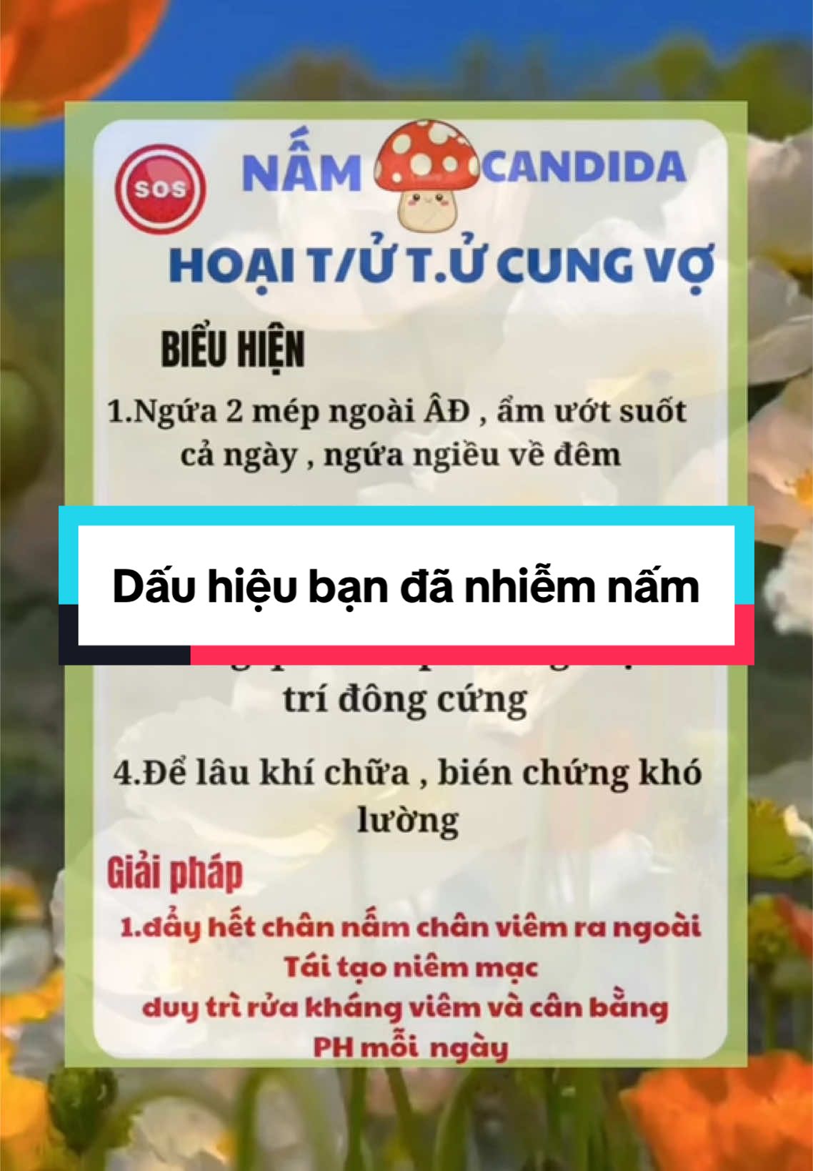 Họi tử tử cung vk khi nhiễm nấm #huongphukhoa #phunutuoi30 #xuhuong #xuhuongtiktok #namngua #namcandida #viemphukhoa #detoxcobe #thinhhanh 