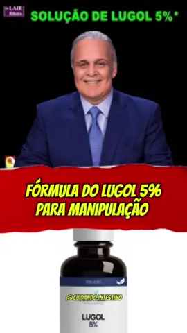 Fórmula do Lugol 5% para Manipular! Para comprar pela Shopee só clicar no nosso link da página! #lugol #mamas #tireoide #saude #drlairribeiro #cancerdemama #prostata 