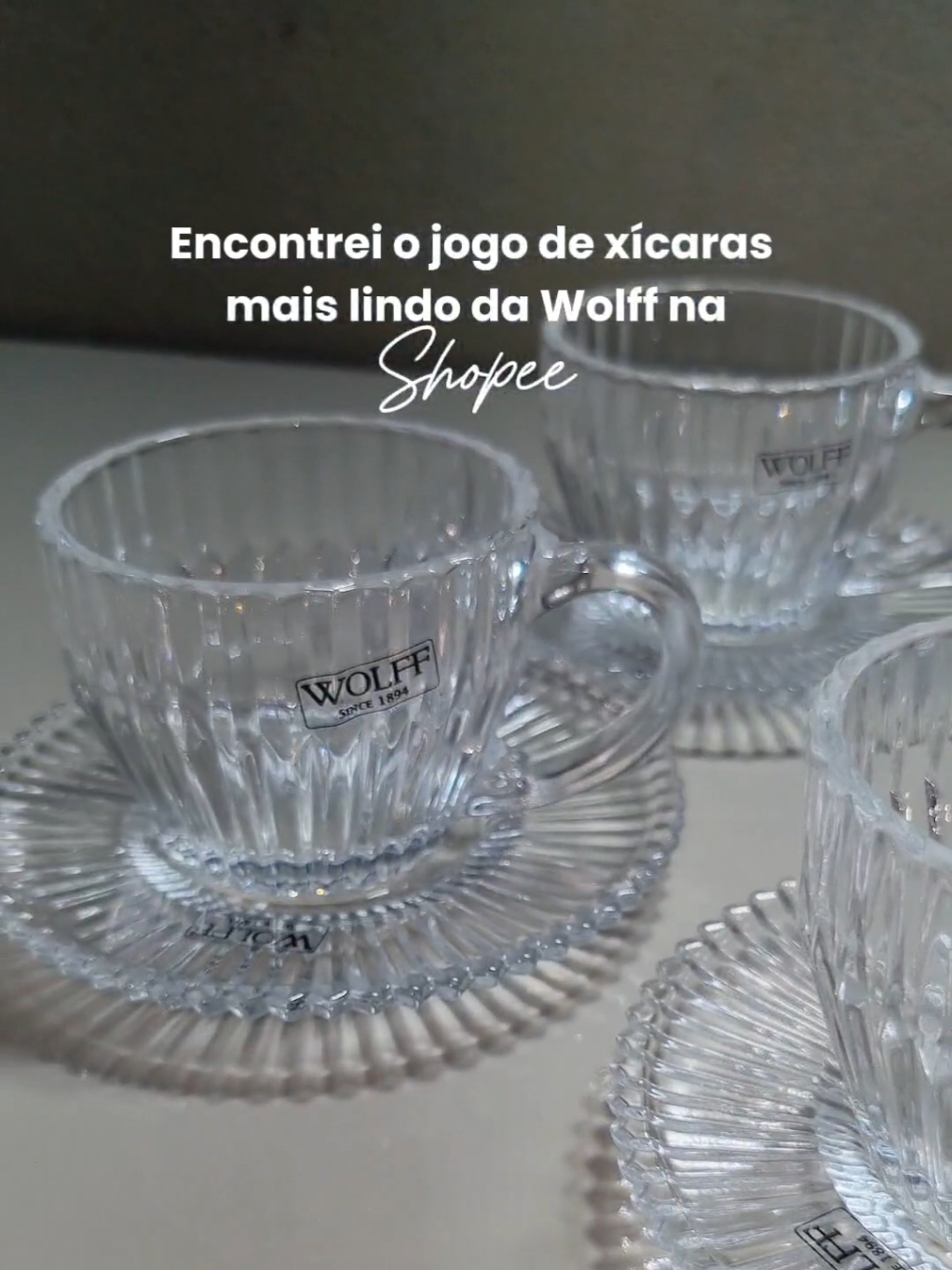 O conjunto de xícaras mais lindo da @Shopee Brasil | Compras para cozinha nova! ✨️🏡 . . . .  #acheinashopee #comprinhasshopee #utilidadesdomesticas #achadinhosshopee  #creatorsearchinsights 
