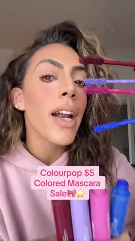 Replying to @Lexi now is your chance to try these colored mascaras from @ColourPop Cosmetics while theyre on sale for $5!! #coloredmascara #colorpopcosmetics #colorpop #mascara #colourpop #colourpopcosmetics #mascarareview #makeupmusthaves #tiktokshopblackfriday #tiktokshopcybermonday #tiktokshopholidayhaul #stockingstuffers #christmasgiftsforher 