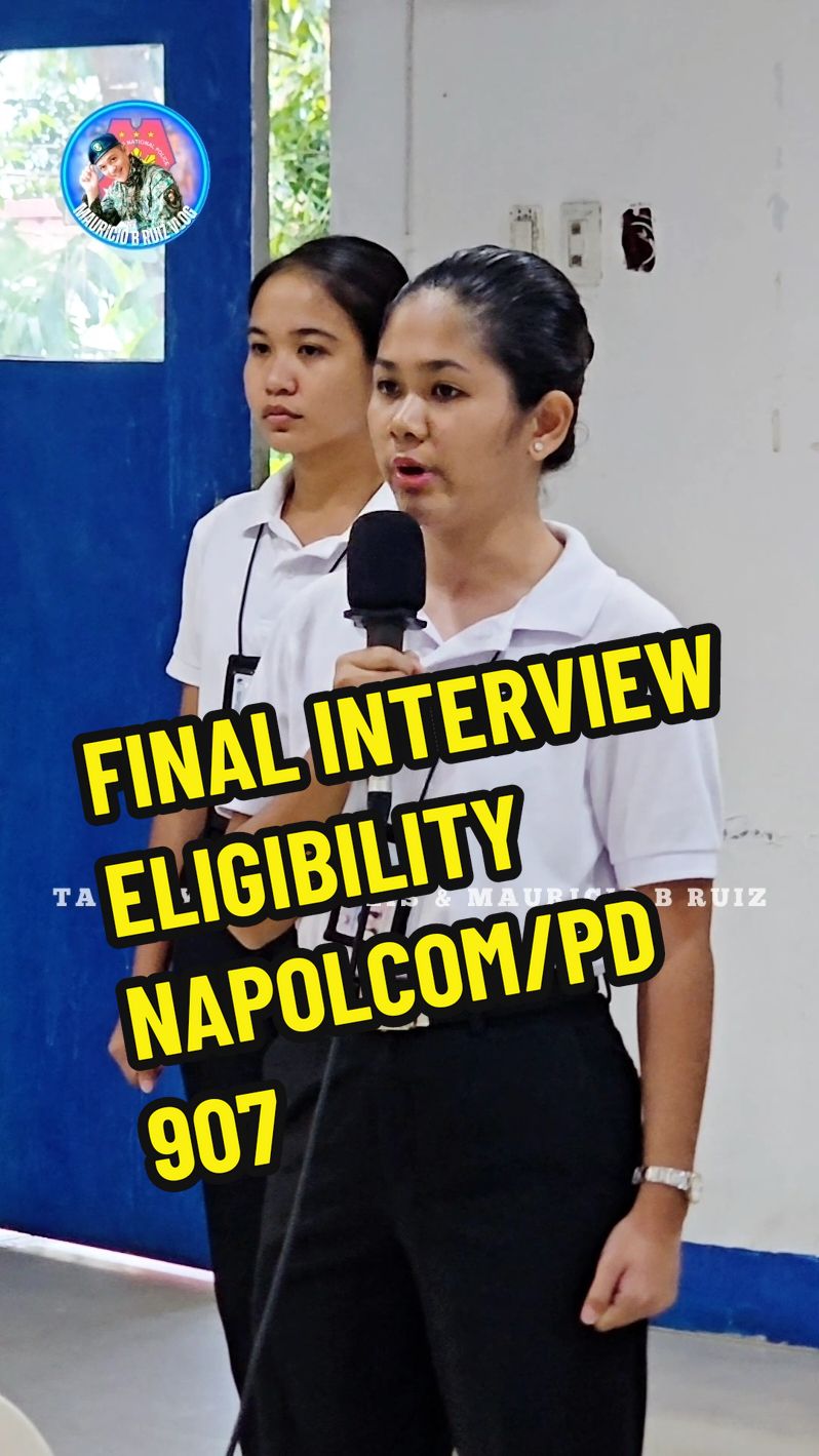 USI, ALYSSA JOY HIERCO BACHELOR OF SCIENCE IN BUSINESS MANAGEMENT MAJOR IN HUMAN RESOURCE MANAGEMENT ELIGIBILITY: PD 907 & NAPOLCOM (FINAL COMMITTEE INTERVIEW AND DELIBERATION | PNP Applicants ng NCRPO 