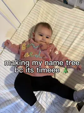 #CapCut its timeee. the cutest name tree I’ve ever seen🎄 #girlmom #christmas #nametree #itstimeee #babynames #cutestbaby #cutestbabynames #christmastree 