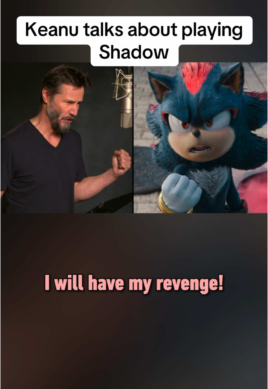 What do you think of Keanu’s Shadow voice? #shadowthehedgehog #sonic #sonicthehedgehog #keanureeves #movies #sonic3 