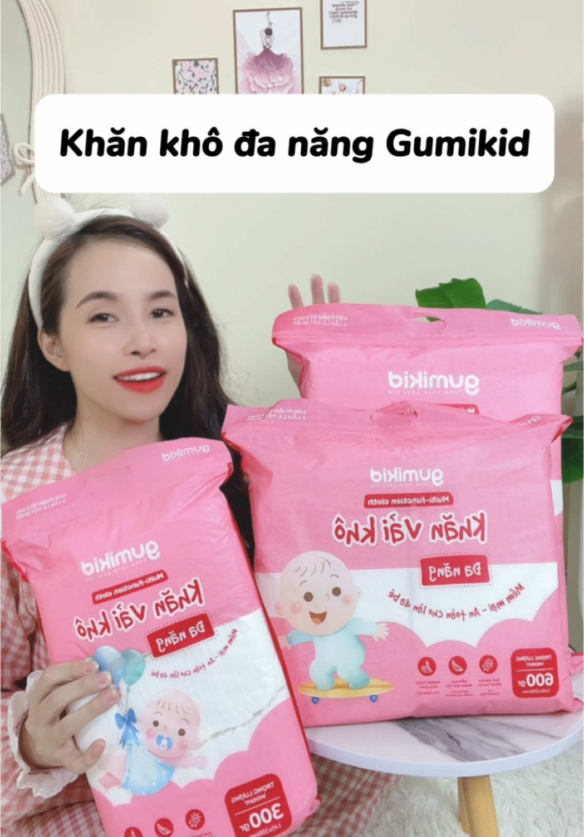 Khăn khô đa năng Gumikid #landaulamme #tiemmemit #xuhuong #khankhodanang