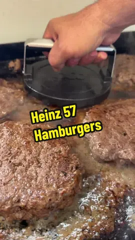 Heinz 57 Hamburgers #fyp #fypシ #heinz57 #goodfood #goodvibes #Recipe 