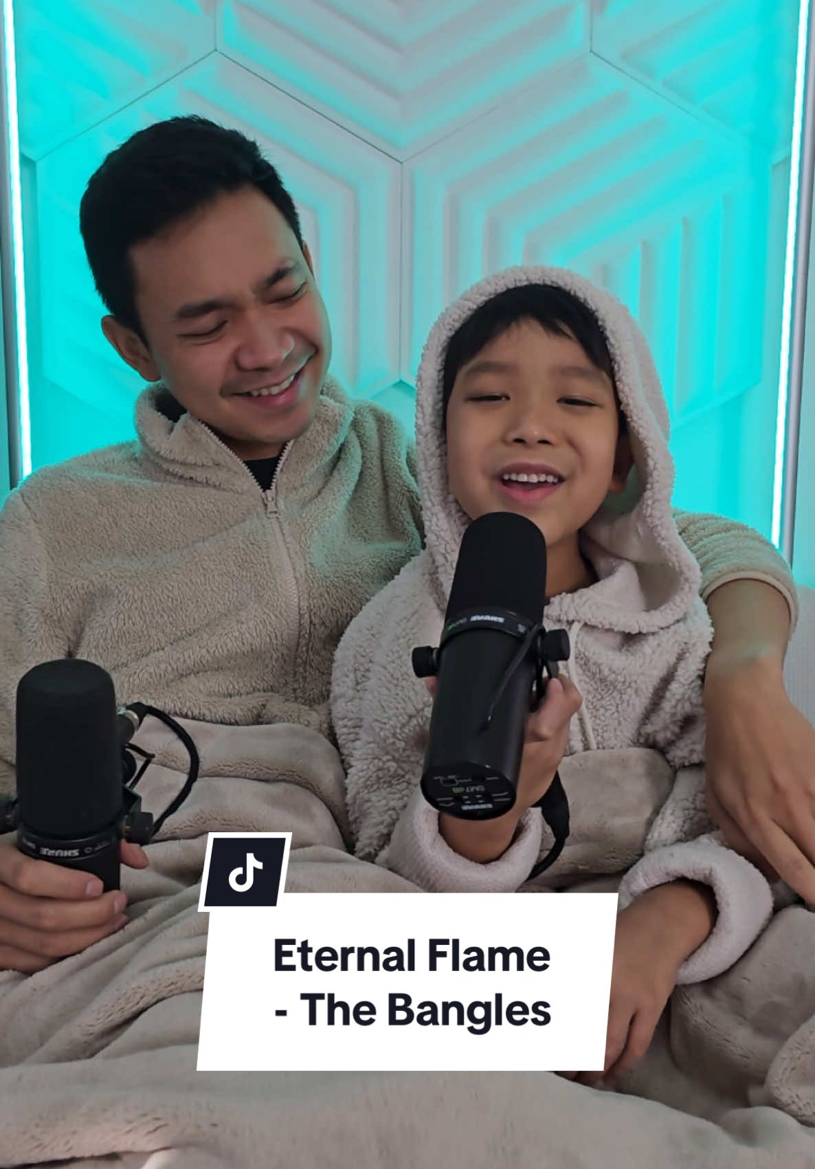 do you feel my heart beating? 💓 Eternal Flame - The Bangles | Cover by #KaelLim and Popops @JGL STUDIO  #KaelAndPopops #eternalflame #thebangles #song #cover #fatherandson #reels #fy #fyp 