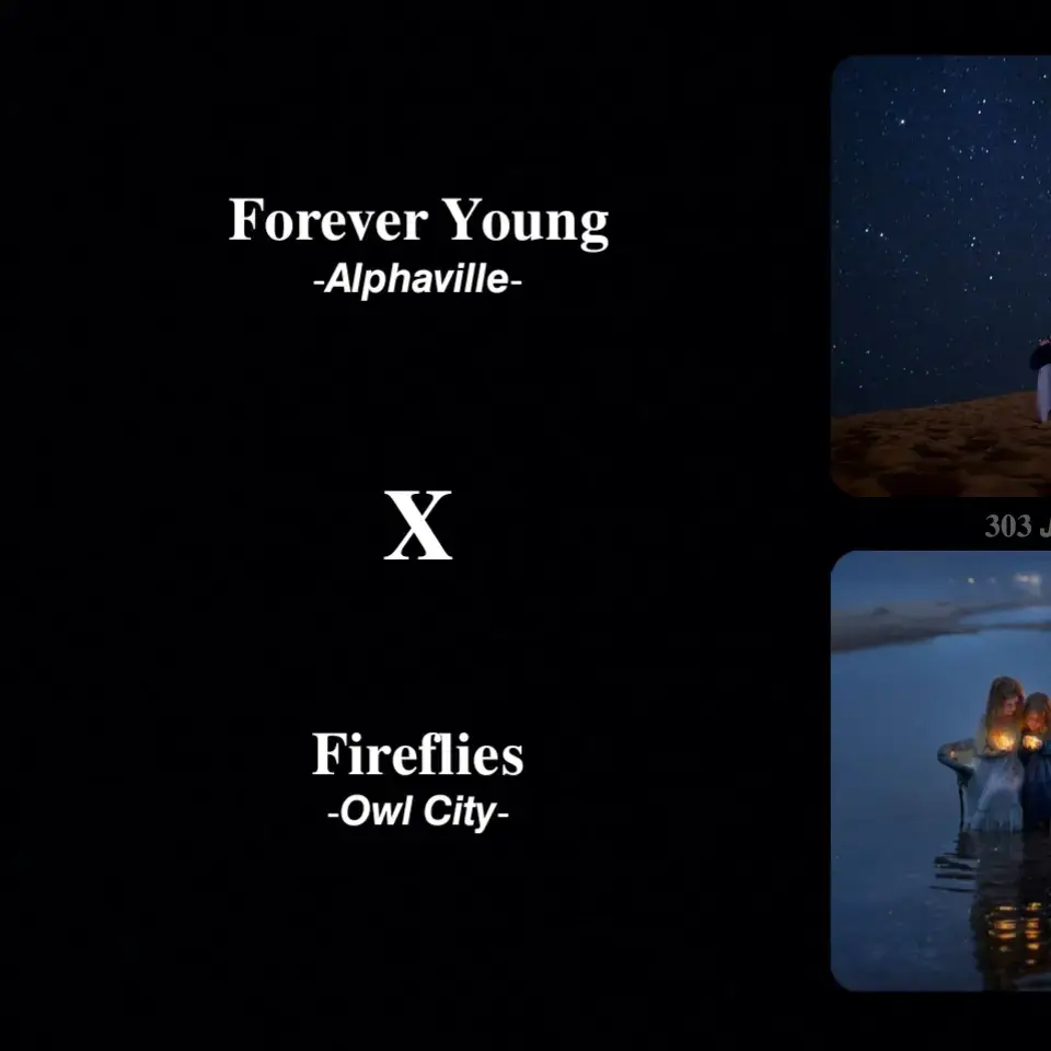 𝗙𝗼𝗿𝗲𝘃𝗲𝗿 𝗬𝗼𝘂𝗻𝗴 𝗫 𝗙𝗶𝗿𝗲𝗳𝗹𝗶𝗲𝘀 🎧🎶 #303jack #lyrics #music #song #foryou #spotify #viral #songlyrics #foreveryoung #fireflies #alphaville #owlcity 