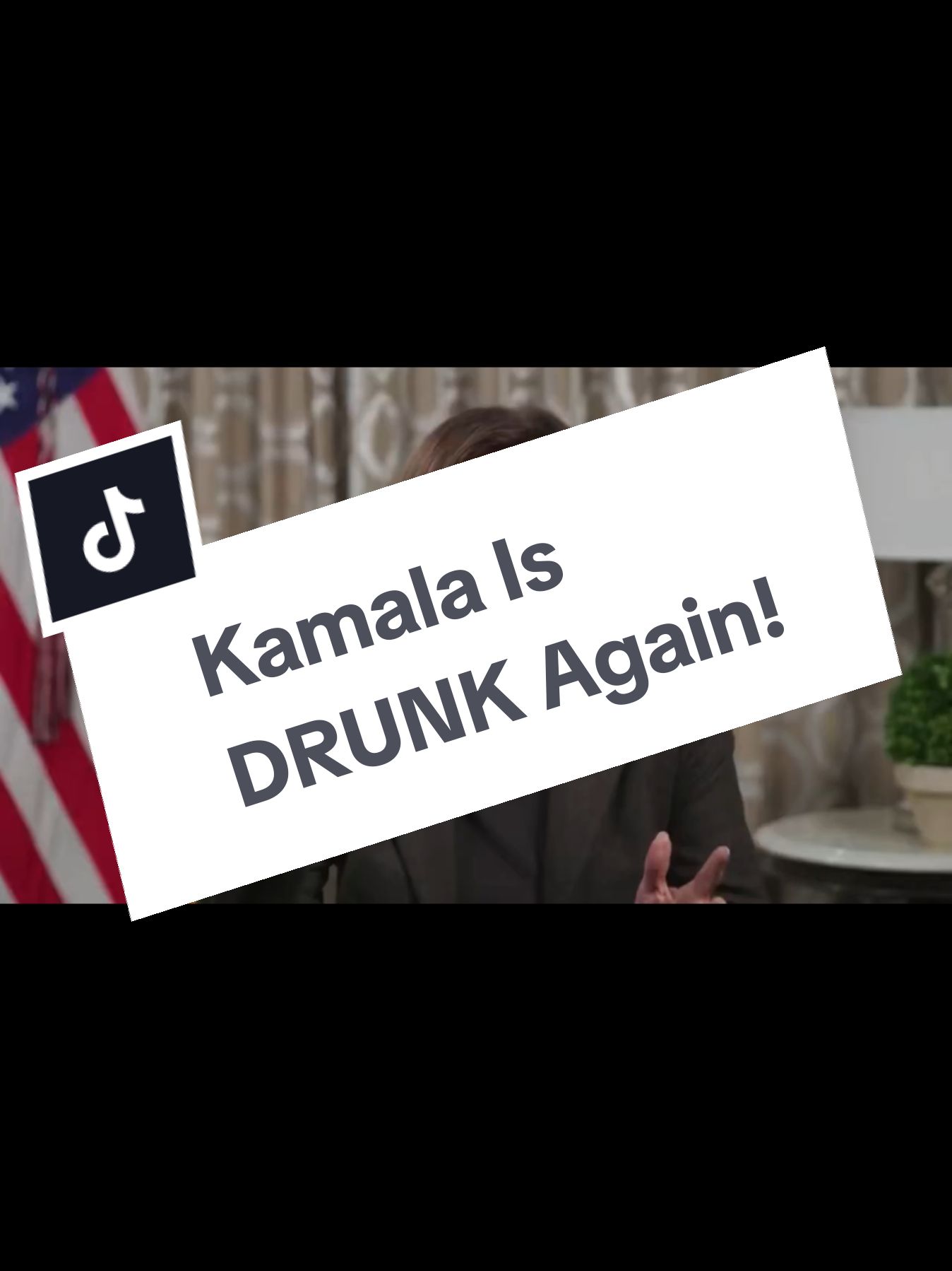 So is absolutely SLOSHED! lol #kamala #harris #kamalaisdrunk 