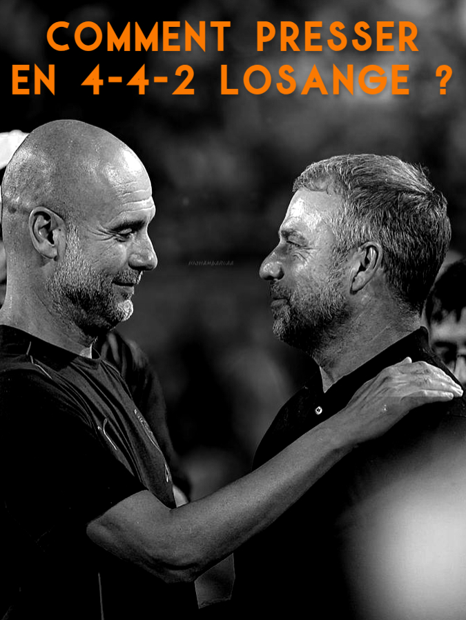 60 SECONDES CHRONO - Part. 7 - Le 4-4-2 losange est un système aux multiples facettes quand il s'agit de presser. Cas pratique face à un 4-3-3, le tout en à peine 60 secondes. C'est parti ! #fyp #pourtoi #football #Soccer #442 #433 #tactique