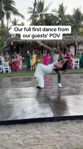 So listen, we had been preparing for this dance for A YEAR. While on the dance floor on our wedding day, we realized our DJ sped up our first dance song FOR NO REASON WITHOUT WARNING! I’ll forever be upset about this because we will never have that chance again. But I’m so proud of Oscar for channeling his dancer self and making changes on the spot👏  Either way, the hard work paid off and I’m so proud! #kendricklamar #Love #firstdance #wedding #sayulitawedding #sayulita #bride #groom #weddingdance #husbandwife #husbandandwife #dance #weddingtiktok #enseñameabailar #salsadance #badbunny 