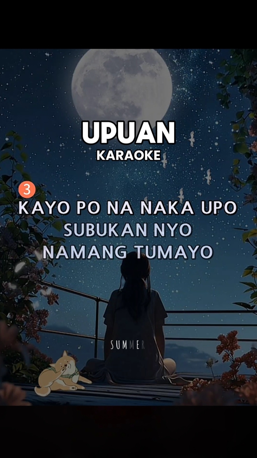 Upuan @Gutierrez Gerald#32  Karaoke Song with Lyrics #karaoke #karaoketiktok #karaokechallenge #duet #kantahan #lyrics #videoke #foryou #pinoytiktok 