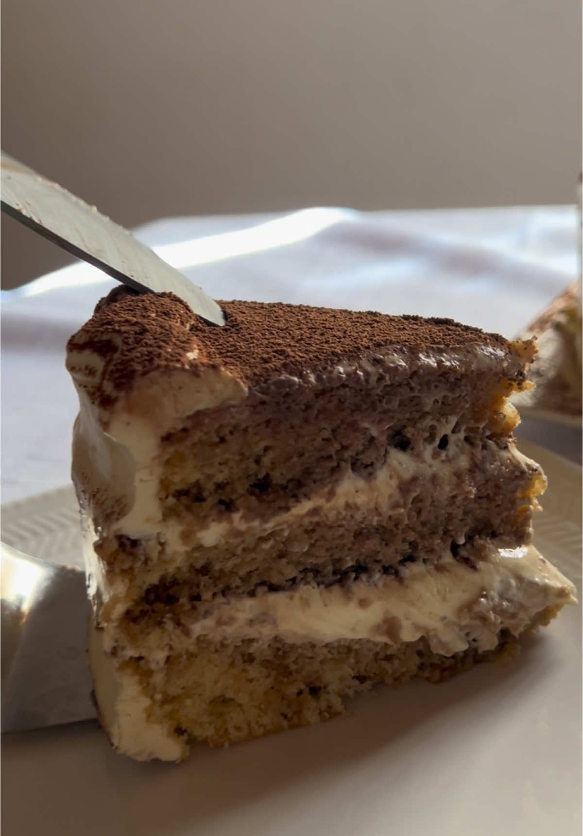 2 yemas, 40 gs de azúcar, 30 cc de agua, 200 gs de queso mascarpone tregar, 200 gs de quema de leche tregar, albimar de cafe y cacao amargo. 🥰                                            #tregar #tortatiramisu #Receta #tiktokfood 