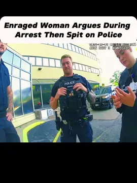Enraged Woman Argues During Arrest Then Spit on Police #cops #police #viralvideos #foryouu #policeofficer #fyyyyyyyyyyyyyyyy