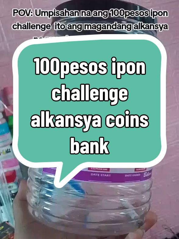 100pesos ipon challenge  alkansya coins bank under ₱67.00 #iponchallenge #100pesos #alkansya 