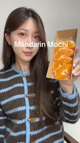 🍊🍊#mandarinmochi #tiktteok #mochimukbang #틱떡 #귤모찌 #떡먹방 