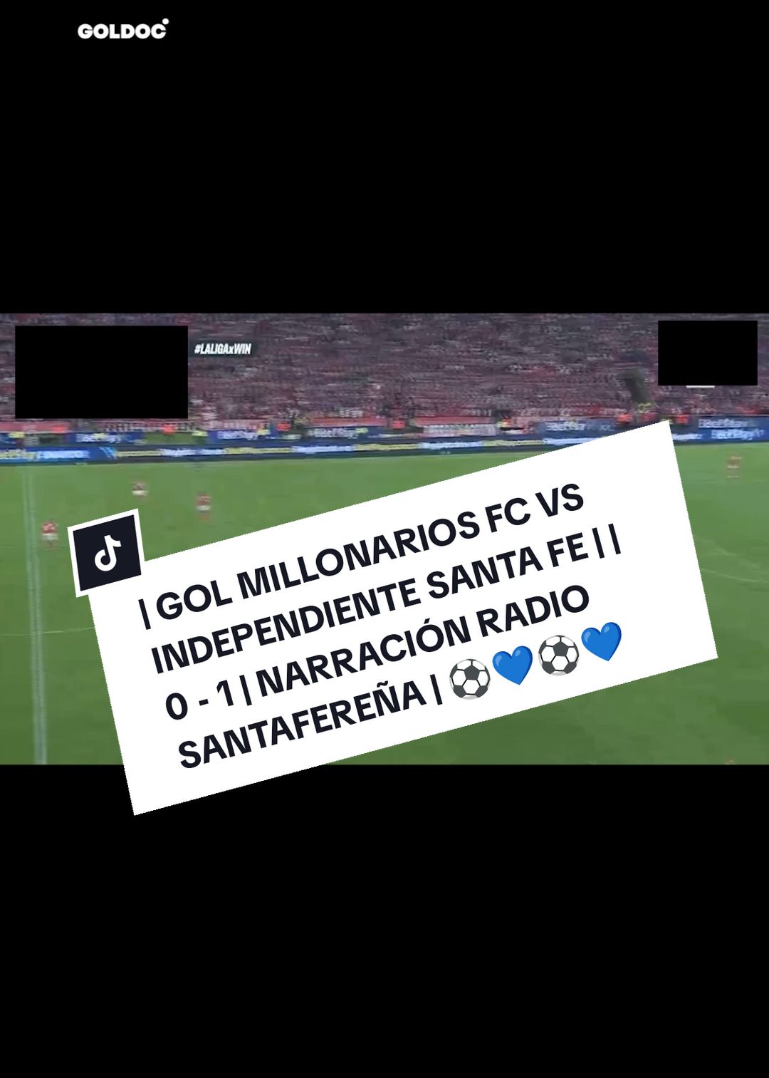 | Gol Millonarios FC 1 vs 0 Independiente Santa Fe | Narración Radio Santafereña | #bogota #millonarios #millonariosfc #independientesantafe 