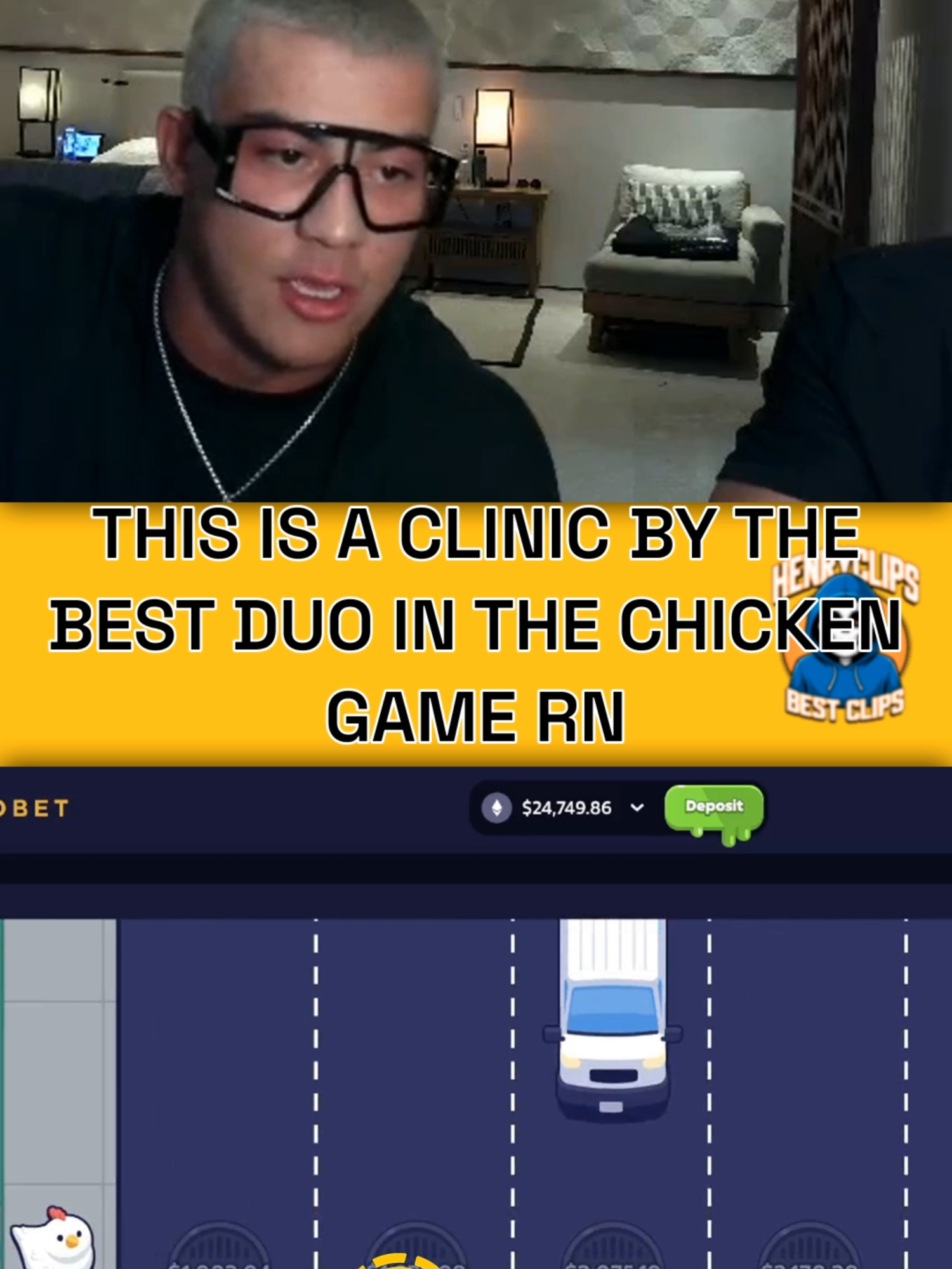 This is a clinic by the best duo in the chicken game rn #teamwork #explorepagee #trendin