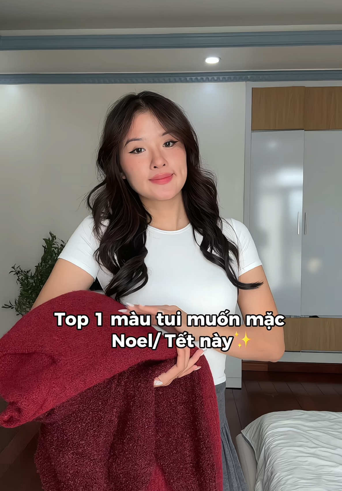 Top 1 màu tui muốn diện Noel/ Tết này 🧣💯🪭✨🌸 #xuhuong #aolen #tet #noel #phoidoxinh #tetmacgi  #noelmacgi #christmasoutfit 