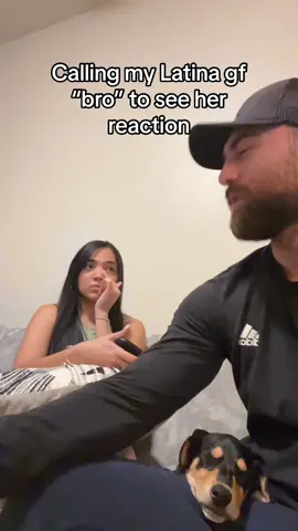 She does not like being called bro 🤣 #latina #lebanese #español #couplegoals #humor #couplecomedy 