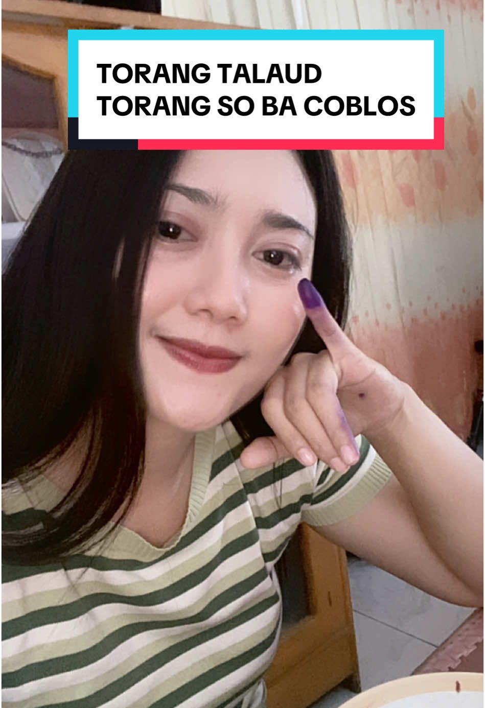 So ba coblos jjo ngoni ? Satu tegak lurus dari atas 🤍 #fyp #pemilu2024 #calonbupati2024 #talaud #gerindra @gerindra 