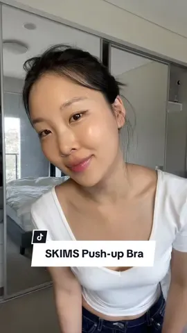 Are push up bras coming back?! I wore the SKIMS Fits Everybody Push-up Bra Clay 30B @SKIMS #skimspartner #skimsreview #pushupbra #shapewear #tryonwithme 