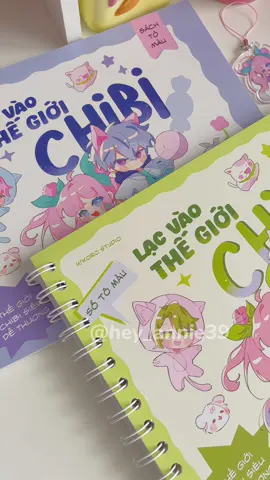Tan chảy vì sự dễ thương của cuốn tô màu Lạc vào thế giới Chibi của OMB 💕🫧✨ ai mê chibi múc liềnnn #review #colorbook #painting #chibi #sotomauomb #sotomauongmatbu 