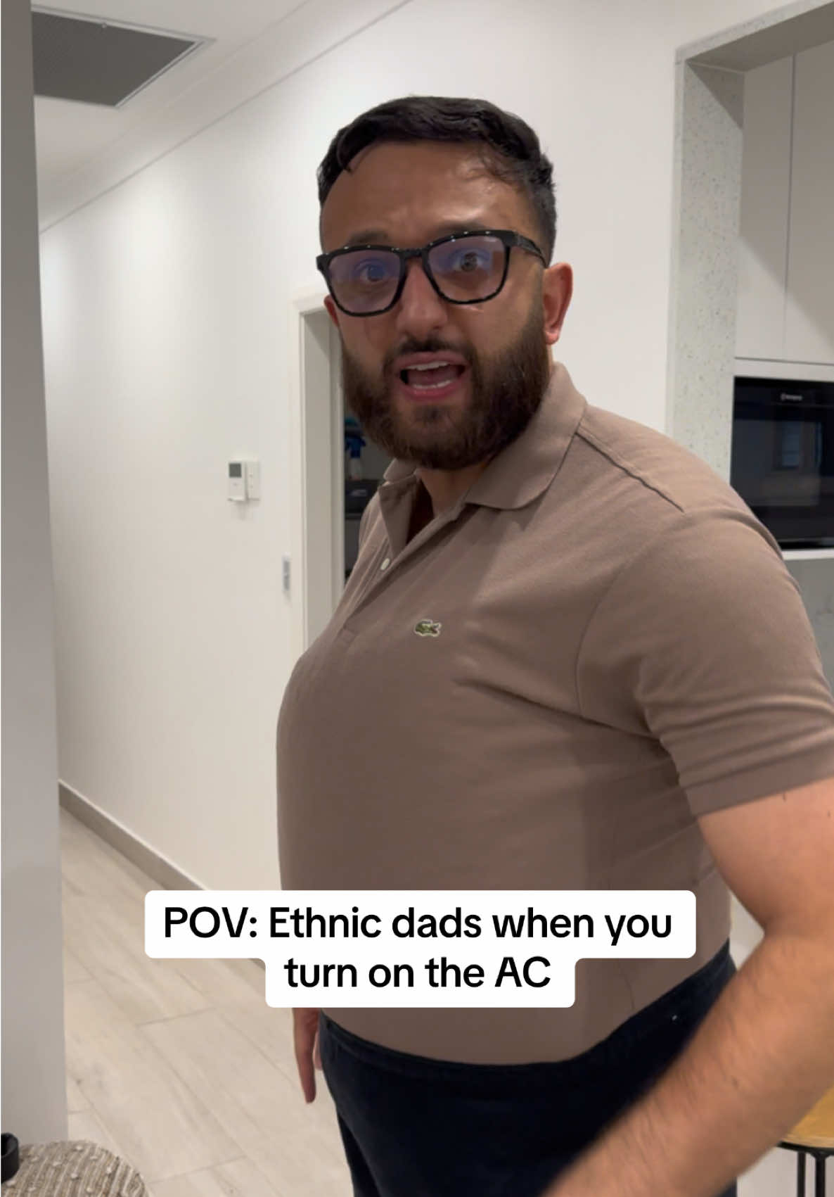 Anything but turn on the AC on a hot day #ethnic #dad #AC #skit #australia 