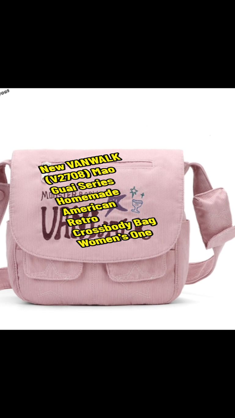 New VANWALK (V2708) Mao Guai Series Homemade American Retro Crossbody Bag Women's One Shoulder Sail Bag Large Capacity Postman Bag Only ₱2,041.06!#goodquality #fyppppppppp❤❤❤❤❤ 