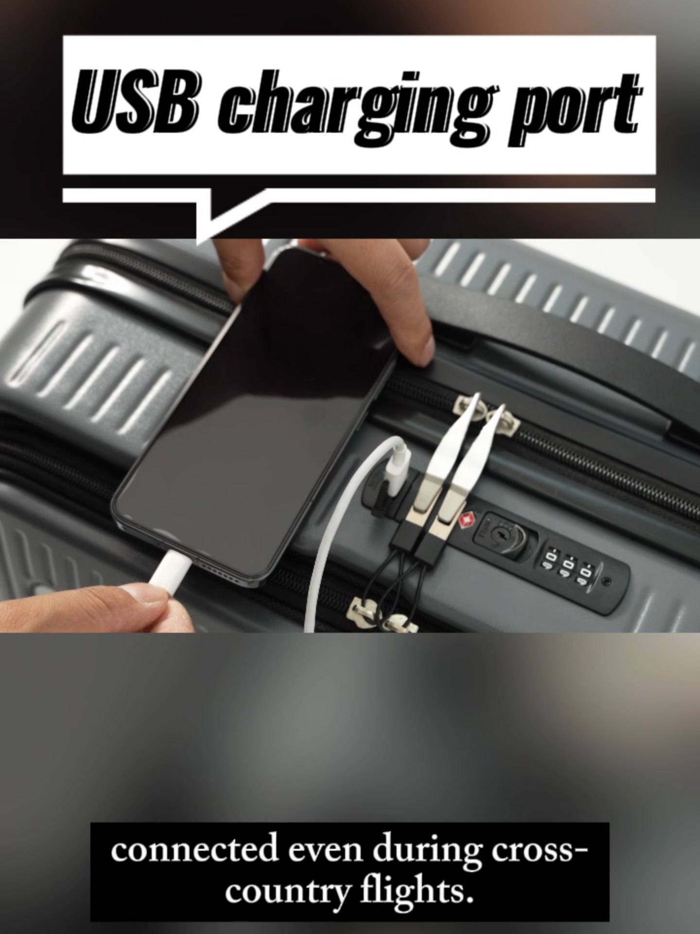 If you like this product, you can click on my profile picture on the right to enter my store.20 Inch Front Open Lightweight Suitcase with USB Port and Front Pocket - Carry-on Luggage for Travel#Luggage #luggagehack