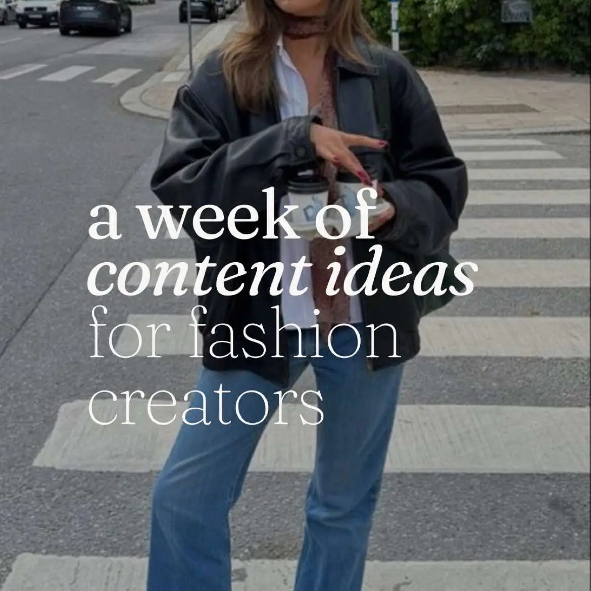 A week of content ideas for a fashion creator ☕️☁️ #contentcreators #contentideas #socialmediatips