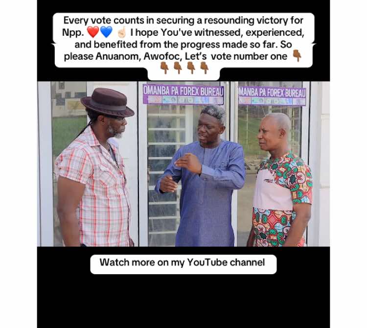 Every vote counts in securing a resounding victory for Npp. ❤️💙 ☝🏻 I hope You've witnessed, experienced, and benefited from the progress made so far. So please Anuanom, Awofoc, Let’s  vote number one 👇🏾👇🏾👇🏾👇🏾👇🏾 https://youtu.be/wIFnHW2u3FE?si=7iJ2vTRyNcsWetC6