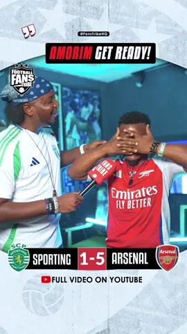 Watch the FULL INTERVIEW  ON YOUTUBE NOW - LINK IN BIO 📺🔥🗣️ /  #nigeria #manchesterunited #amorim #rashford #footballvideo #championsleague Sporting 1-5 Arsenal highlights