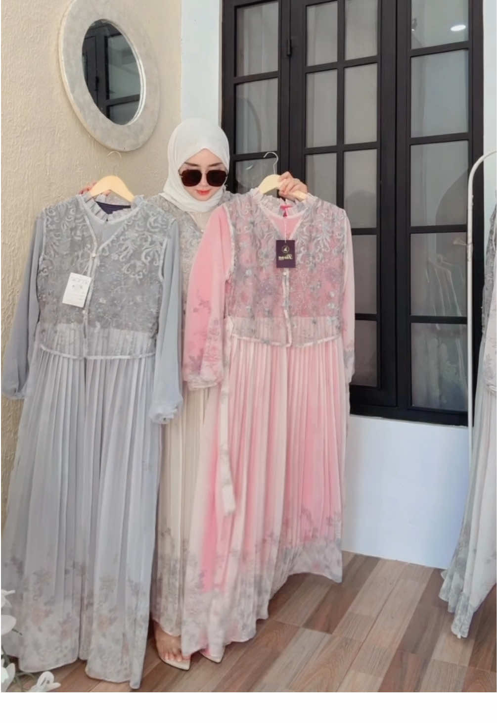 Gamis bahan ceruty furing x brukat #racuntiktok #racunvidio #gamisceruty #gamisbrukat #gamiskekinian 