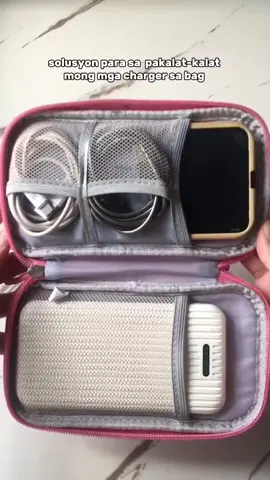 pouch organizer for charger  #chargerpouch #pouchbag #organizer #travelbag #TiktokShopOnTrend #fyp 