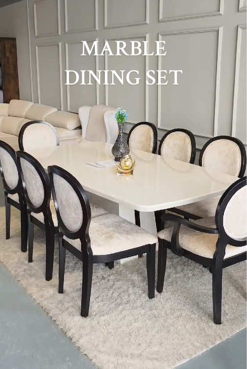 ✨Elegant Marble dining set✨ Dining set yang sesuai untuk keluarga besar dengan design yang elegant🤩🤩🤩 BARU NGAM! Dapatkan cepatt sementara ada diskaun🙌🏻 #fyppppppp #perabotbahagia #fypシ゚viral🖤tiktok #bahagiafurniture #diningtable #fyppppppp 