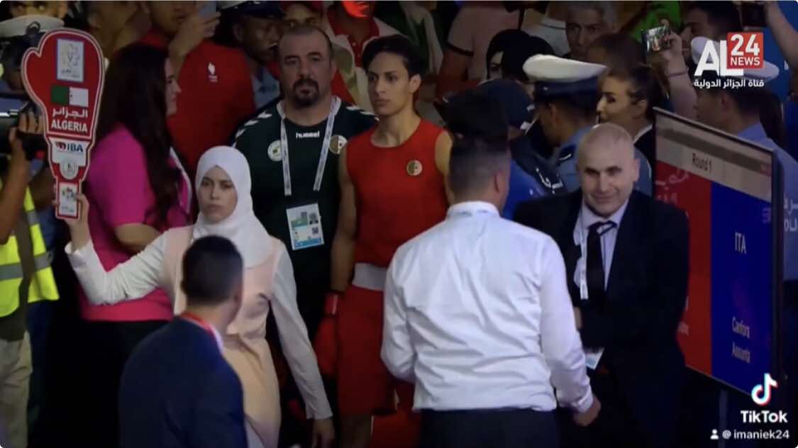 @imanekhelif10 in the Arab Sports Games, Algeria 2023 🇩🇿  Reporter: “Making a strong and special come back to the sport competitions, Imane Khelif won against Moroccan boxer Oumayma Bel Ahbib and snatched a gold medal in the Arab Games. The Vice World Champion has demonstrated her tough performance in her first appearance since the controversy that surrounded her after the elimination from the World Championship final in New Delhi due to medical reasons.” Imane: “For me, this comeback is special with the gold medal. You’ve seen that I don’t talk on social media or on the television. I’ve never given a statement even to you, journalists, because I decided to return with a competition and answer with a medal.” Reporter: “The Algerian boxing champion who was granted the green light to participate in the Paris Olympic Qualifiers started to prepare for the Olympic Games with a training camp that lasted for three months in the USA, and her powerful return was in the Arab Games.” Imane: “I had one bout in the Arab Games and I wanted you to see my comeback. I trained for three months in America and I wanted you to witness a special type of boxing.” Reporter: “Khelif expressed her gratitude to the Algerians who supported her after being deprived of a gold medal in the previous World Championship. She stressed on her determination to honor the Algerian flag in international forums.” Imane: “I thank the Algerian people, and to you also (i.e. journalists) as you are part of the people. I thank the supporters who stood by me, God bless them. To each stay-at-home mother, father, sister, brother, I tell you that I’m your sister and I’m your daughter, and may Imane always honor you.” Reporter: “A strong comeback indeed for the Algerian Boxer Imane Khelif, waiting for the confirmation in the Olympic Qualifiers that will take place in Dakar in the upcoming August, and to prove her eligibility to participate in the Paris Olympics.” #ImaneKhelif #Imanies #إيمان_خليف 