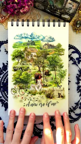 Garden theme🌸🌳 ASMR Journal Scrapbook with me  #asmrtiktok #scrapbookasmr #junkjournal #relaxingvideos #скрапбукинг #асмр #natipchela #asmrvideo #asmrjournal #journalwithme #scrapbookwithme #garden 