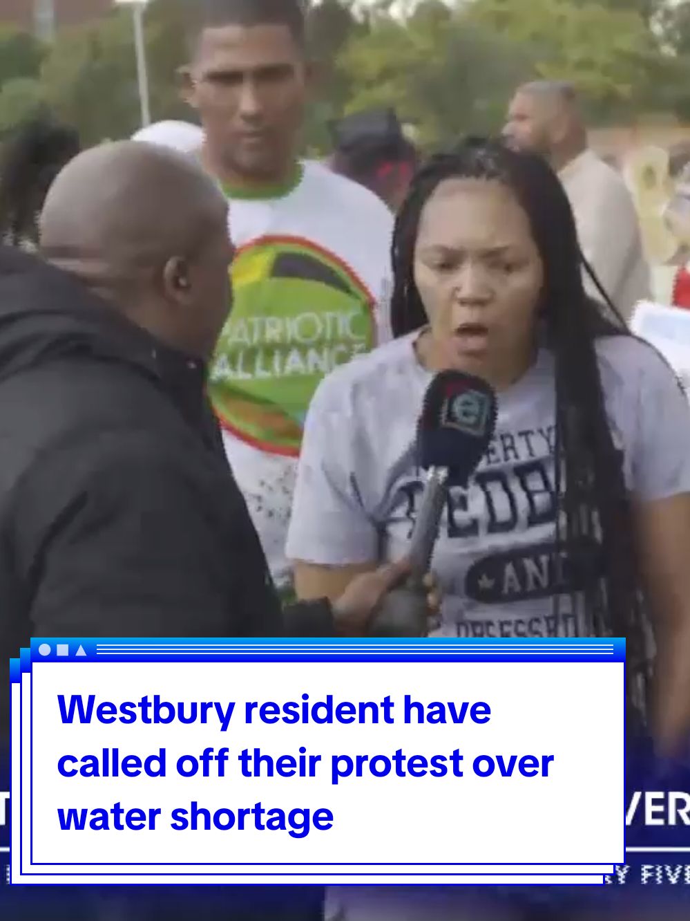 Westbury resident have called off their protest over water shortage. But they are vowing to to take to the streets again if water is not restored within three days. Residents clashed with the police earlier on. #DStv403 #eNCA