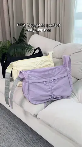 A pretty sling bag?A all match sling bag?A convenient sling bag?❓❓❓❓Yes ,that’s is‼️‼️‼️‼️#bagsmart #slingbag#crossbodybag#womanbag#college#OOTD#outfit #purple#fyp#fashion 