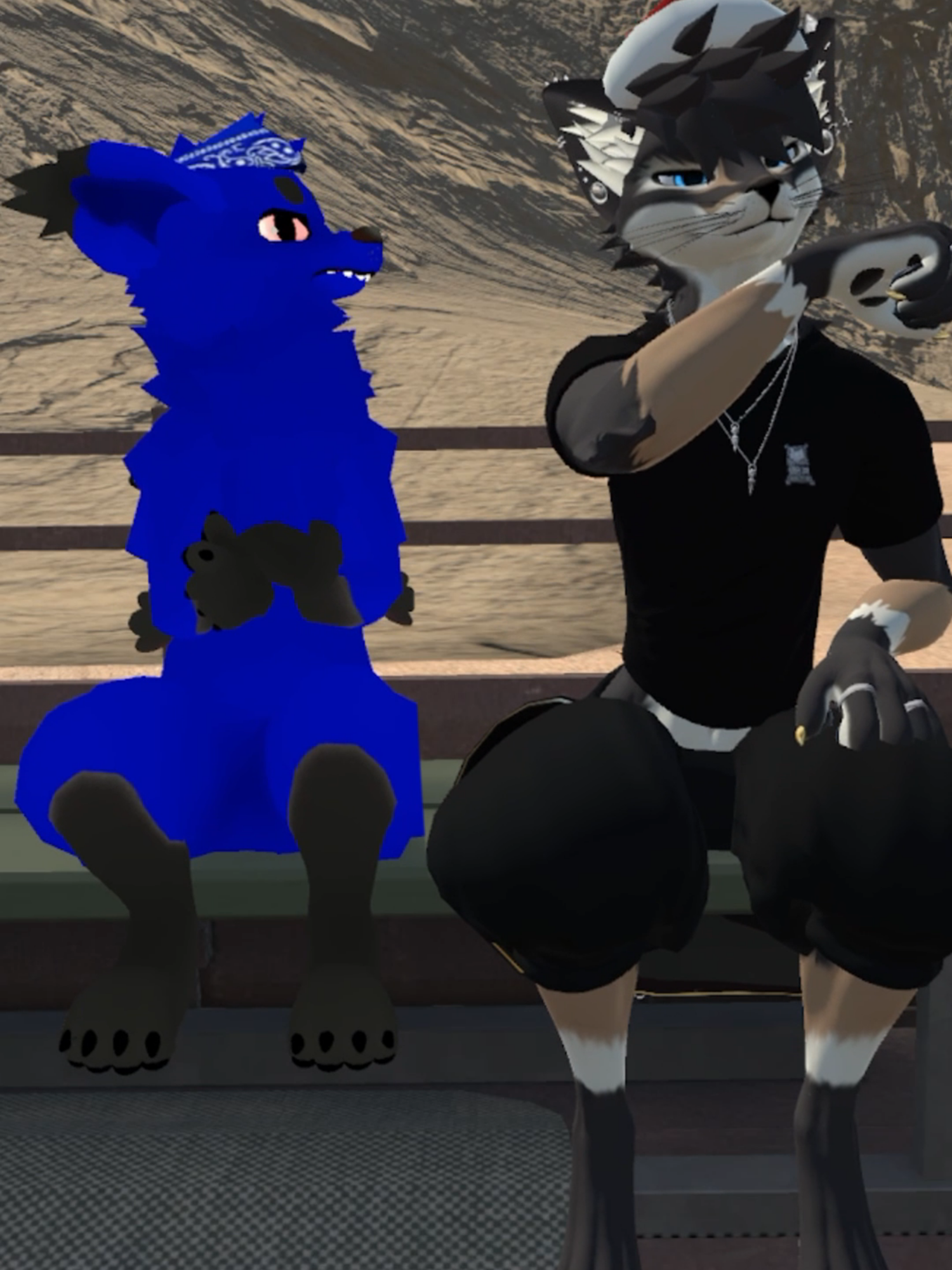 That one friend that's mean for no reason #fyp #furrytiktok #vrchatfurry #black #vine #relatable