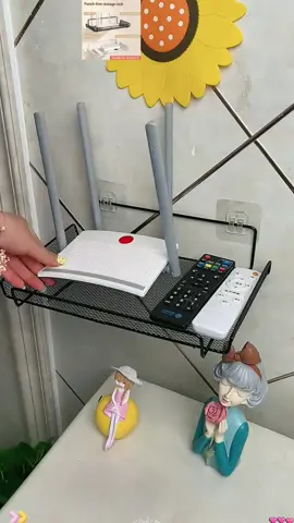 Wall mounted wifi router shelf
