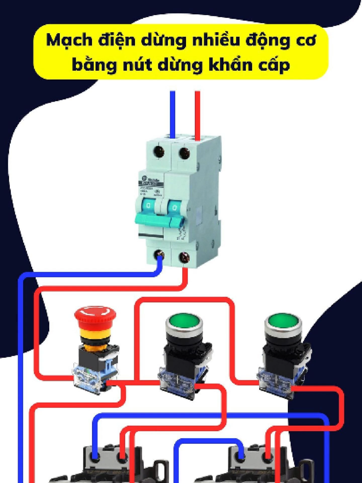 🛑 Nút dừng khẩn cấp: Giải pháp cứu nguy trong tình huống cấp bách. 👀 Hãy ghi nhớ mạch đơn giản mà hiệu quả này! #StopButton #ĐiệnCôngNghiệp #ĐiệnTựĐộngHóa #PLC #KỹThuậtĐiện #tudonghoatoancau