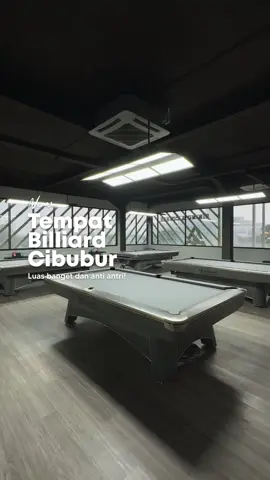 Tempat Billiard Baru di Cibubur ‼️ Gokil sih ini luas banget, smoking & non-smoking juga di pisah jadi enak banget gaperlu takut pedes mata 😆 Mejanya juga banyak dan alatnya masih good quality ✨ Buruan mampir, tag temen-temen lo sekarang! #placetogo #cibubur #cibuburhits #billiard #TTPetualangPro @MEGA BILLIARD KOTA WISATA 