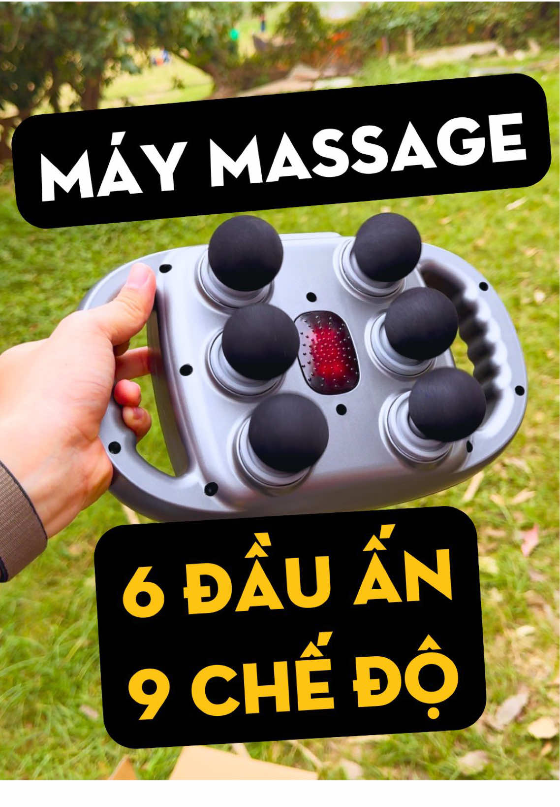 Máy massage cầm tay 6 bi #thaitronghiep #hieptrainghiem #cboffline #maymassage #habanasport 